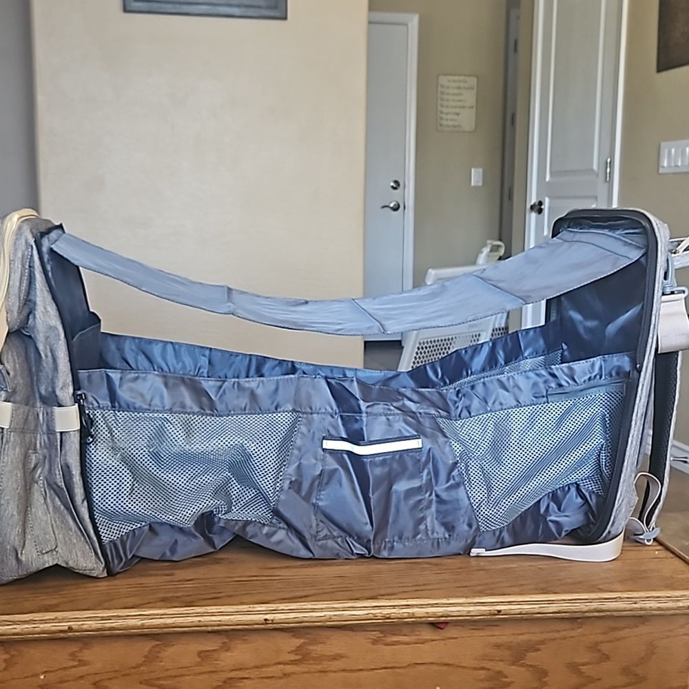 Debug Baby Diaper Bag with Built in Changing Station in Gray - Picture 9 of 15